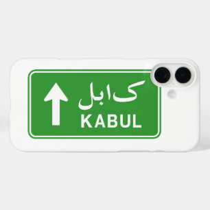 Kabul, Afghanistan Highway Traffic Street Sign iPhone 16 Plus Hülle