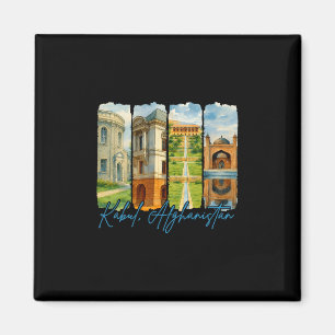 Kabul Afghanistan Reisender Liebhaber Reise Pinsel Magnet