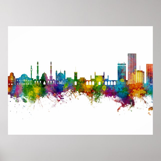 Kabul Afghanistan Skyline Poster (Vorne)