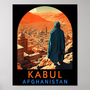 Kabul Reisen erkunden Sommerurlaub Kabul Afghanist Poster