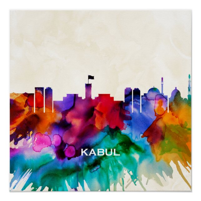 Kabul Skyline Poster (Vorderseite)