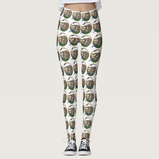 KACHE ÜBER GIRL - GEOCACHTE Leggings (Vorderseite)