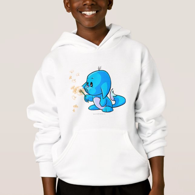 Kacheek Blau Hoodie (Vorderseite)
