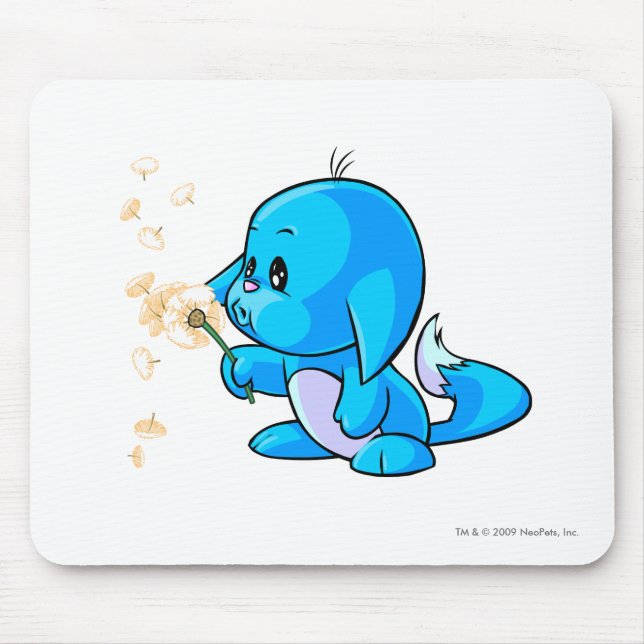 Kacheek Blau Mousepad (Vorne)