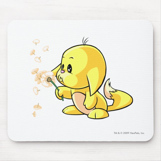 Kacheek Gelb Mousepad (Vorne)