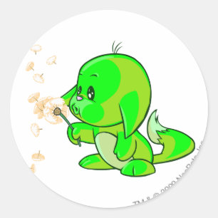 Kacheek Glows Runder Aufkleber