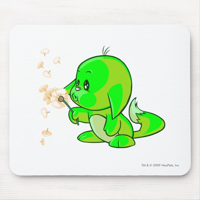 Kacheek Glühen Mousepad (Vorne)