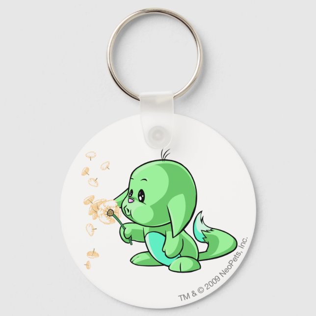 Kacheek Green Schlüsselanhänger (Vorderseite)