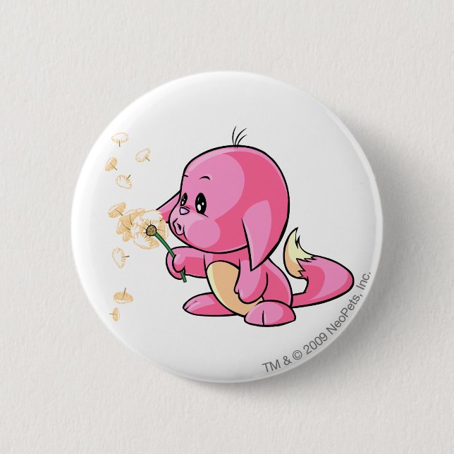 Kacheek Rosa Button (Vorderseite)