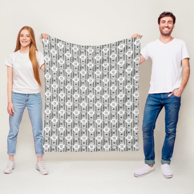 Kachel Design mit Ihrem Bild auf 100-Dollar-Bilder Fleecedecke (Beispiel)