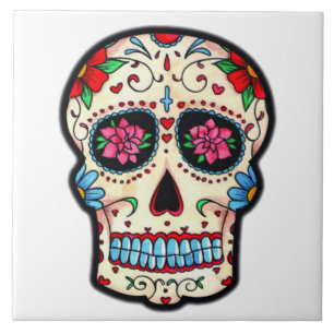 Kachel Mexikanischer Totenkopf