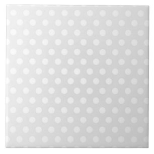 Kachel Weiß Polka-Punkt