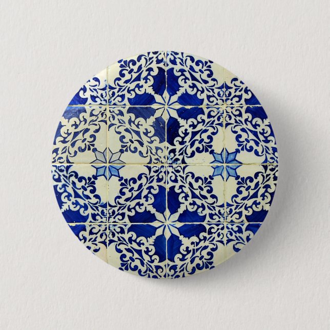 Kacheln, Portuguese Tiles, Button (Vorderseite)
