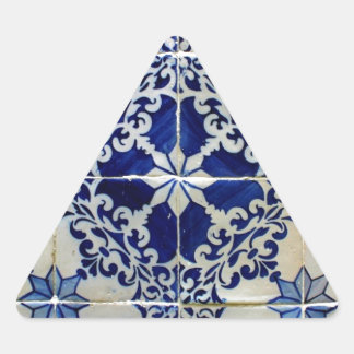 Kacheln, Portuguese Tiles, Dreieckiger Aufkleber