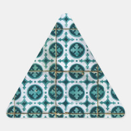 Kacheln, Portuguese Tiles, Dreieckiger Aufkleber