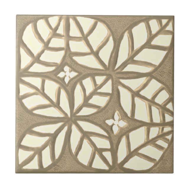 Kacheln, weiß und braun fliese (Vorderseite)