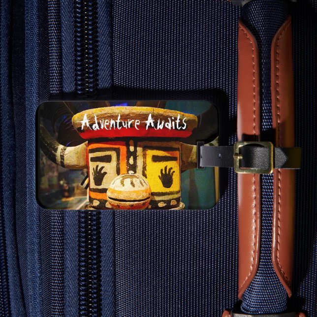 Kachina Doll Foto Adventure wartet auf Niedlichen  Gepäckanhänger (Vorderseite Insitu 4)