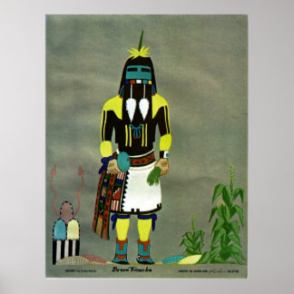Kachina-Druck "Long Hair" Poster