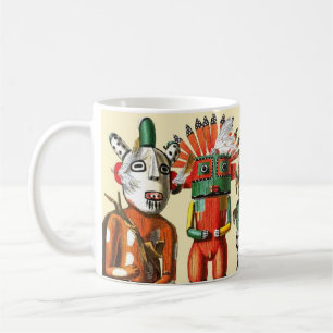 Kachina Puppen des Hopi-Ureinwohner-Stammes Tasse