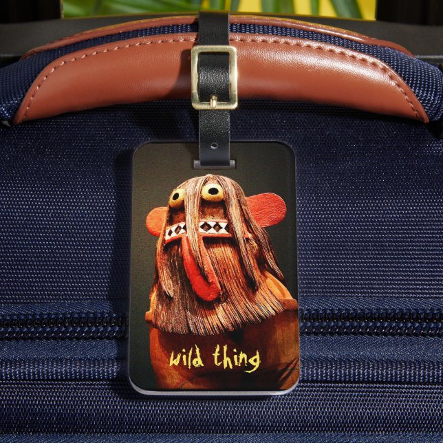 Kachina Puppentheater Foto Wild Niedlich Cool Funn Gepäckanhänger (Vorderseite Insitu 2)