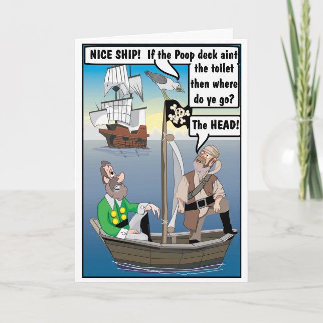 KACK AUF KOPF JOKE. KARTE (Vorderseite)