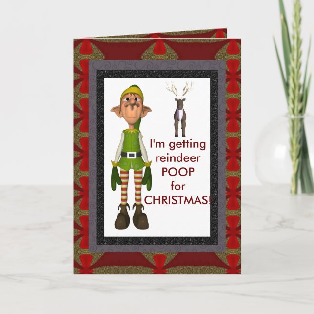 Kack der Karte. Feiertagskarte (Vorderseite)