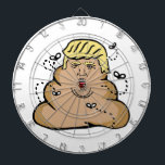 kack Donald Trump Dartscheibe<br><div class="desc">"anti trump", "anti donald trump" "trump 2016", "dump trump", "kack donald trump", "donald drumpf", "donald trump", trompf, "poo donald trump" kack, poo, election, lustig, Hipster, Politik, Republikaner, Trump, dump, weiß</div>