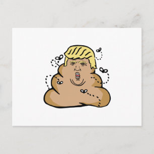 kack Donald Trump Postkarte