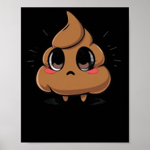 Kack Emoji Chibi Sticker Poster