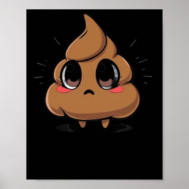 Kack Emoji Chibi Sticker Poster (Vorne)