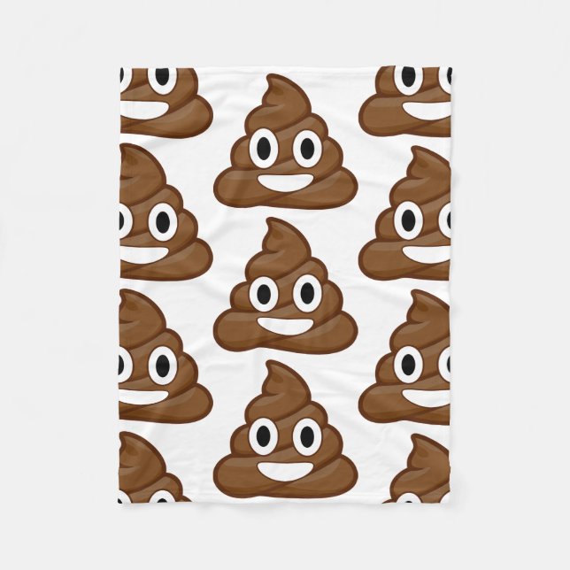 kack Emoji-Decke Fleecedecke (Vorderseite)