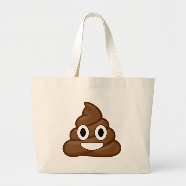 kack Emoji Jumbo Stoffbeutel (Vorne)