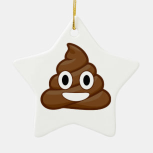 kack Emoji Keramikornament