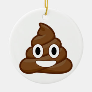 kack Emoji Keramikornament
