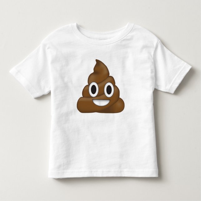 Kack Emoji Kleinkind T-shirt (Vorderseite)