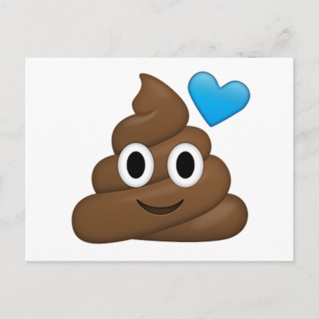 Kack Emoji Postkarte (Vorderseite)