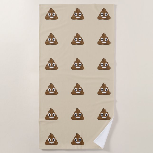 Kack Emoji Strandtuch (Vorderseite)