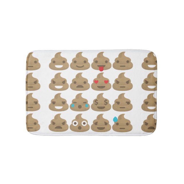 kack Emojis Badewanne Badewanne Matte (Vorderseite)