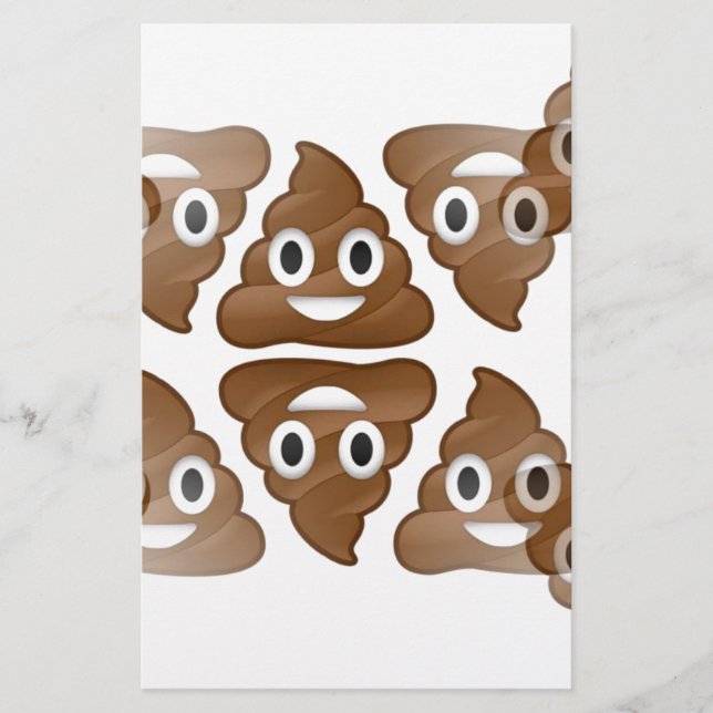 kack Emojis Briefpapier (Vorderseite)