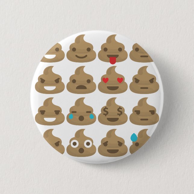 kack Emojis Button (Vorderseite)