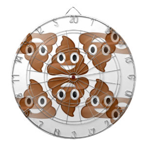 kack Emojis Dartscheibe