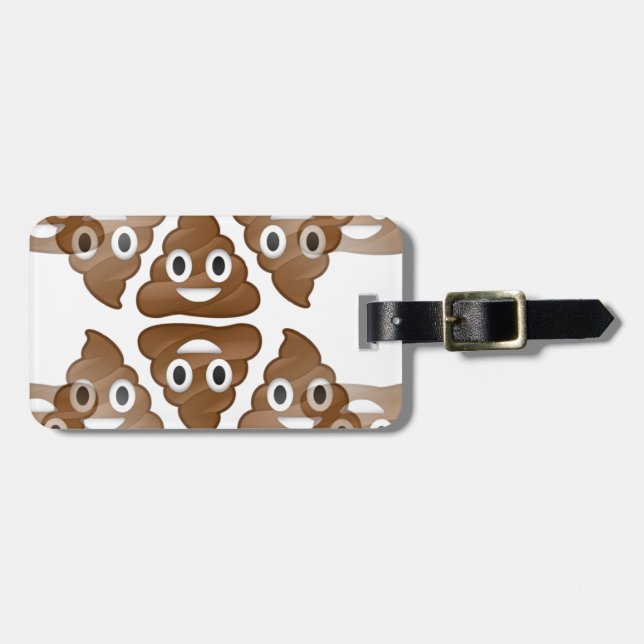 kack Emojis Gepäckanhänger (Vorderseite horizontal)