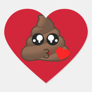 Kack Heart Liebe Emoji Herz-Aufkleber