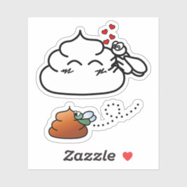 Kack in Liebe - Brootsch the PooPoo Aufkleber