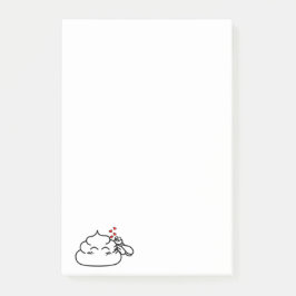 Kack in Liebe - Brootsch the PooPoo Post-it Klebezettel