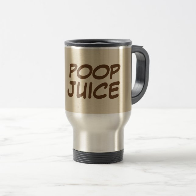 KACK JUICE Funny Coffee Mugs Reisebecher (VorderseiteRechts)