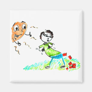 Kack  Sonnenaufgang bis zum Menschen Kackend Stein Magnet