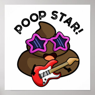 Kack Star Funny Pop Star Pun Poster