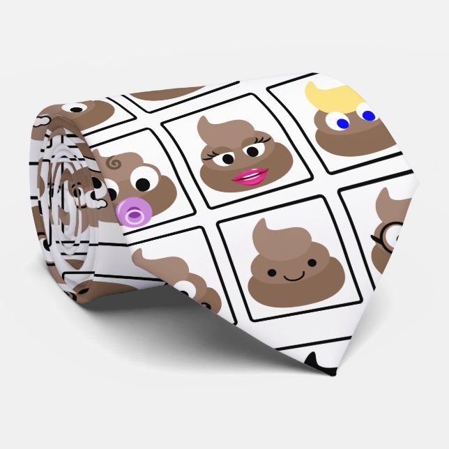 Kack viele Gesichter Krawatte (Gerollt)