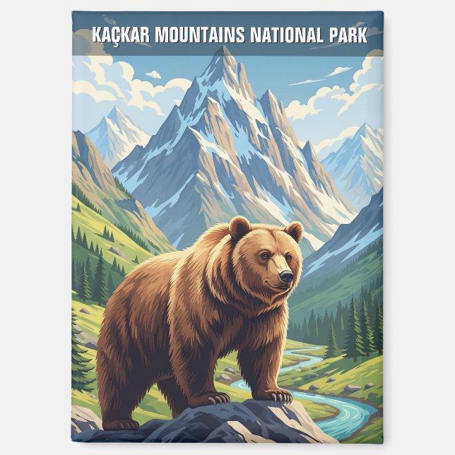 Kaçkar Mountains Nationalpark Türkei Magnet (Vorderseite)